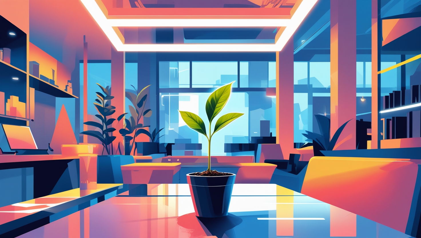 Startup Headquarters Illustration